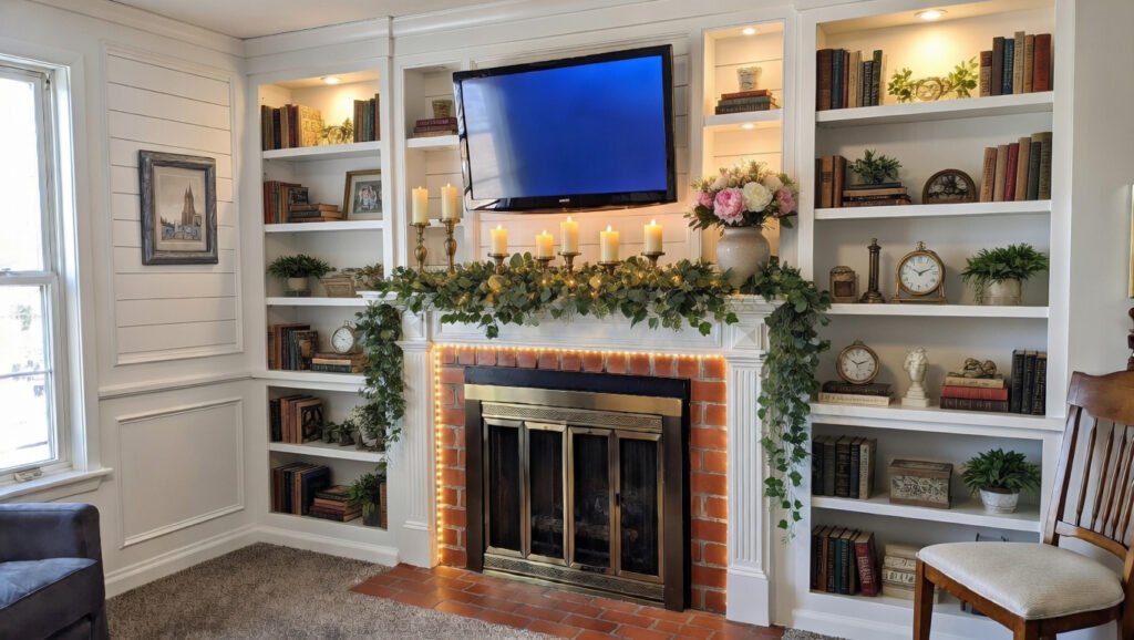 Add Soft Lighting Around the Fireplace