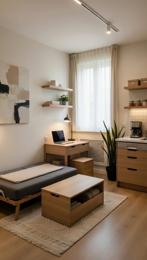 Smart Furniture for a Small Bachelor Flat