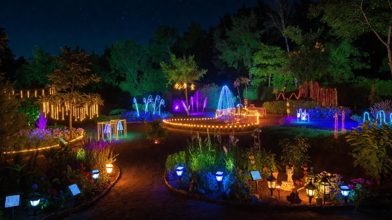 Solar Powered Garden Decorations