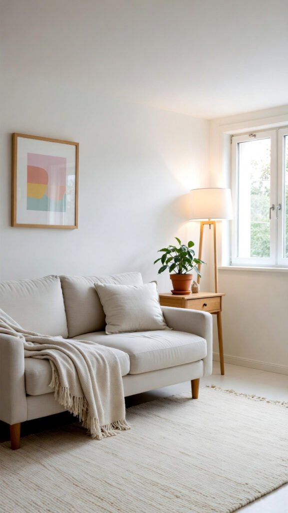 basement apartment light colors